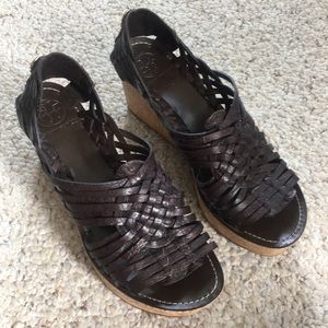 Tory Burch huarache wedge sandals
